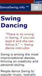 Mobile Screenshot of danceswing.info