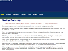 Tablet Screenshot of danceswing.info